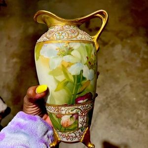 Nippon Jane Painted Mini Pitcher/Vase